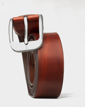 Indulgence Amira Plain Leather Belt - Brown