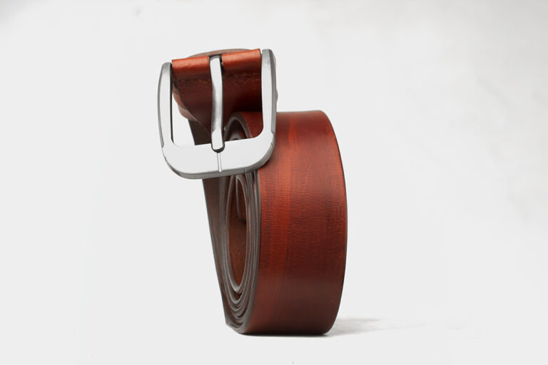 Indulgence Amira Plain Leather Belt - Brown