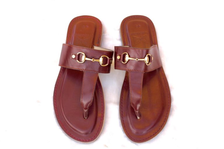 Mr Zimmani Leather Slippers - brown