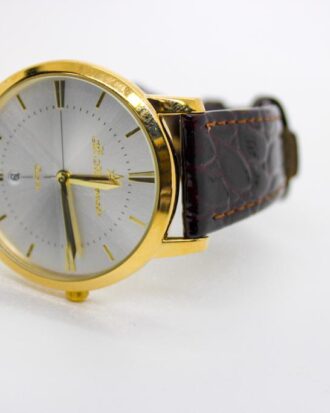 Saint Alexandra Brown Leather Wristwatch