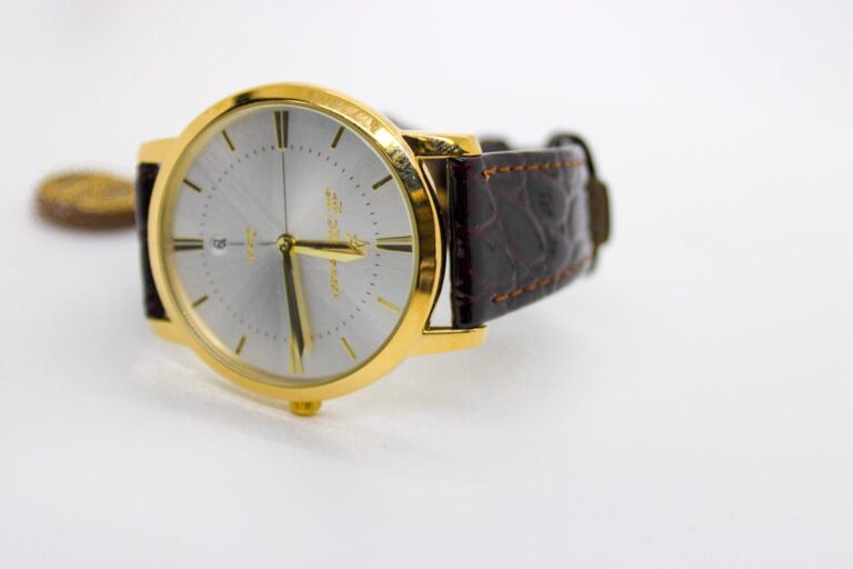 Saint Alexandra Brown Leather Wristwatch