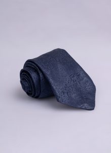 Navy blue plain Tie