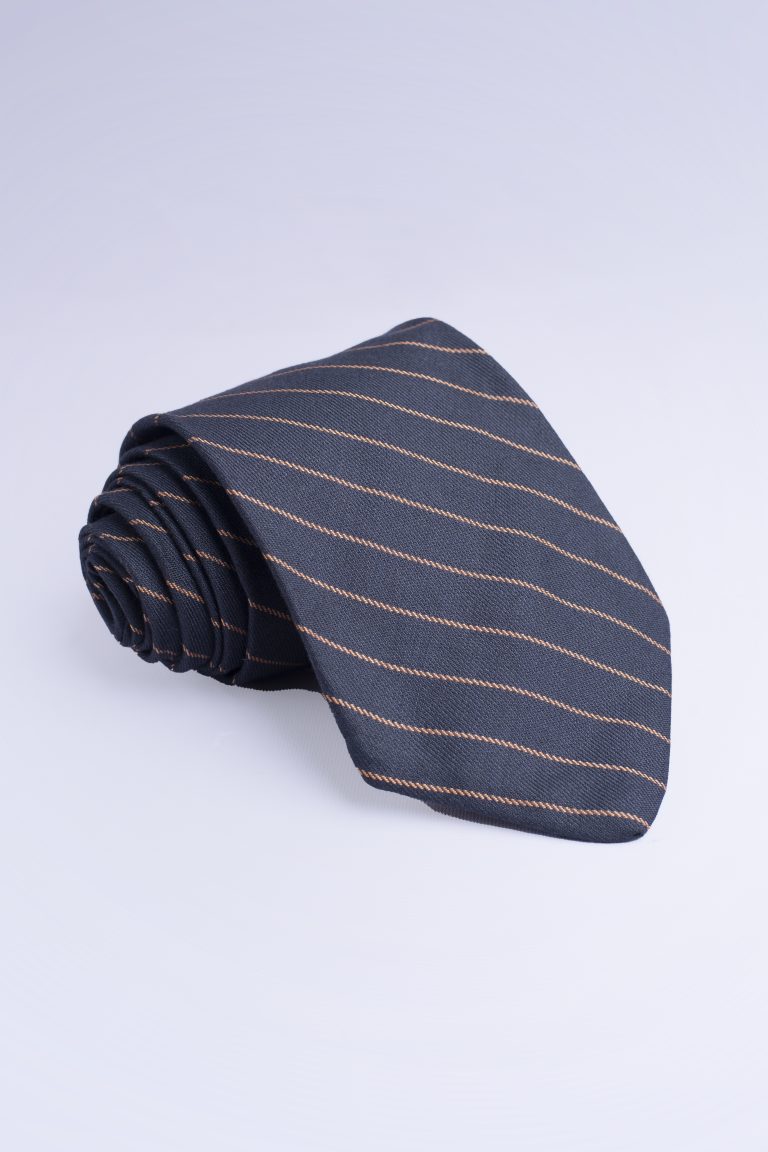 Black & Gold Thin-Stripe-Tie