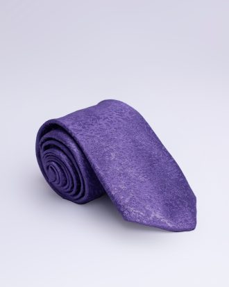 Purple Plain Marble Tie