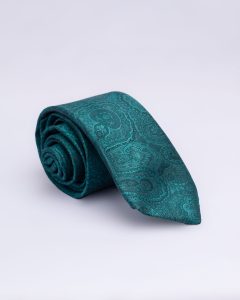 Mr Sunny green paisley Tie