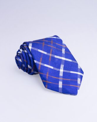 Royal Blue & White Tie