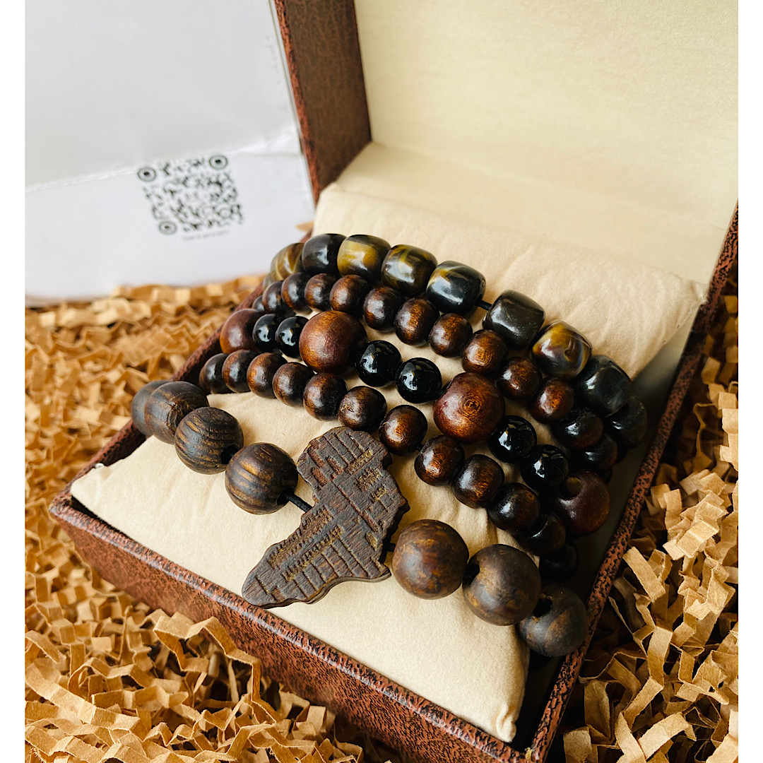 Kwame Indulgence Bracelet. brown bracelet set