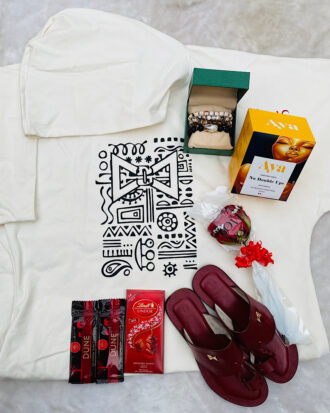 White Hoodie Female Giftset, perfect Gift for her - Orekelewa By The Indulgence