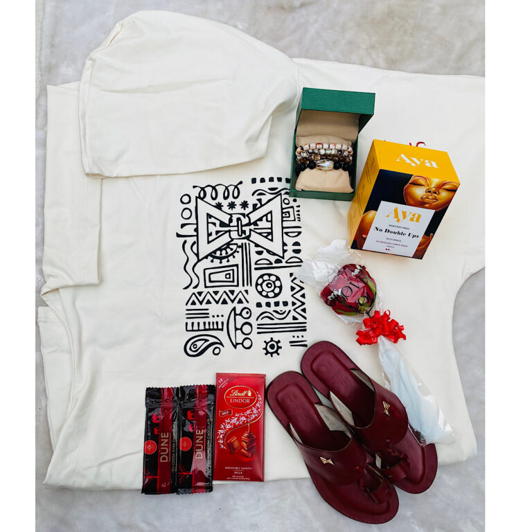 White Hoodie Female Giftset, perfect Gift for her - Orekelewa By The Indulgence