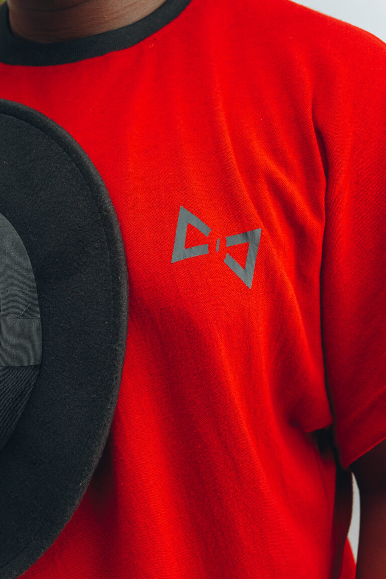 THE INDULGENCE CITY BOY 2 PIECE. Red ( sleeveless Top with Joggers ) - Image 4