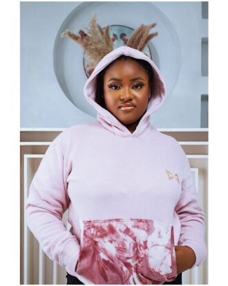 African Ethnic Light pink batik hoodie ( Unisex ) The Indulgence