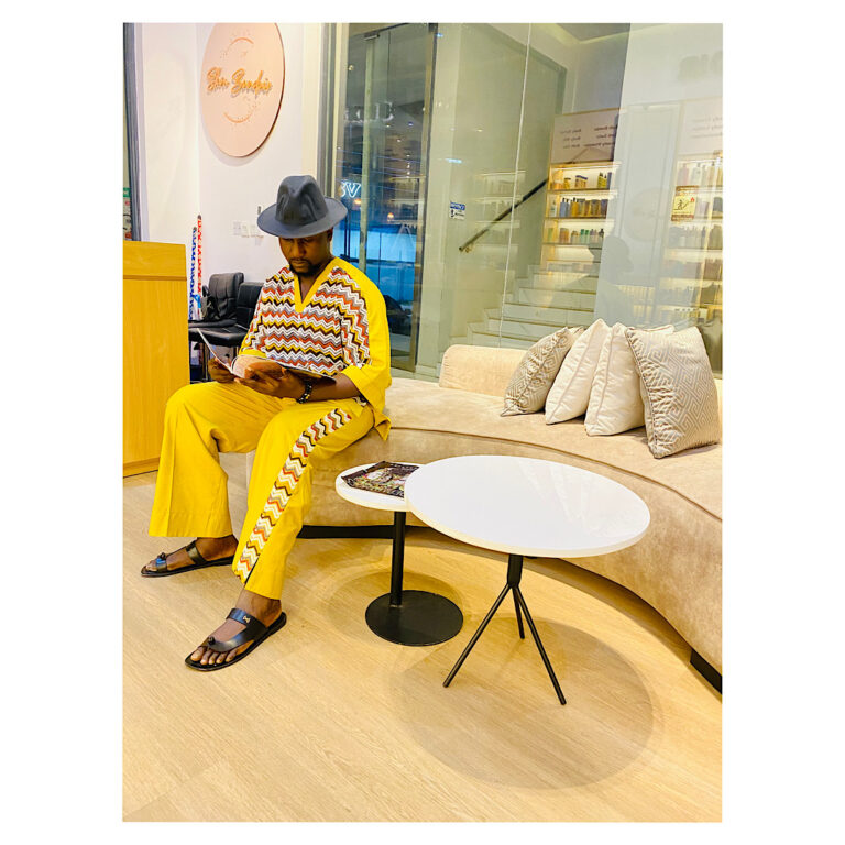 IDAN luxury Mustard Yellow Lace V Neck with Baggy Trouser Two Piece by The Indulgence - Image 3