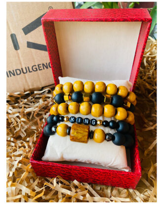 customized brown bracelet for men (Alonso) Theindulgence