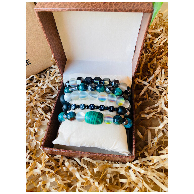 affordable green custom bracelet for men sanni.JPG