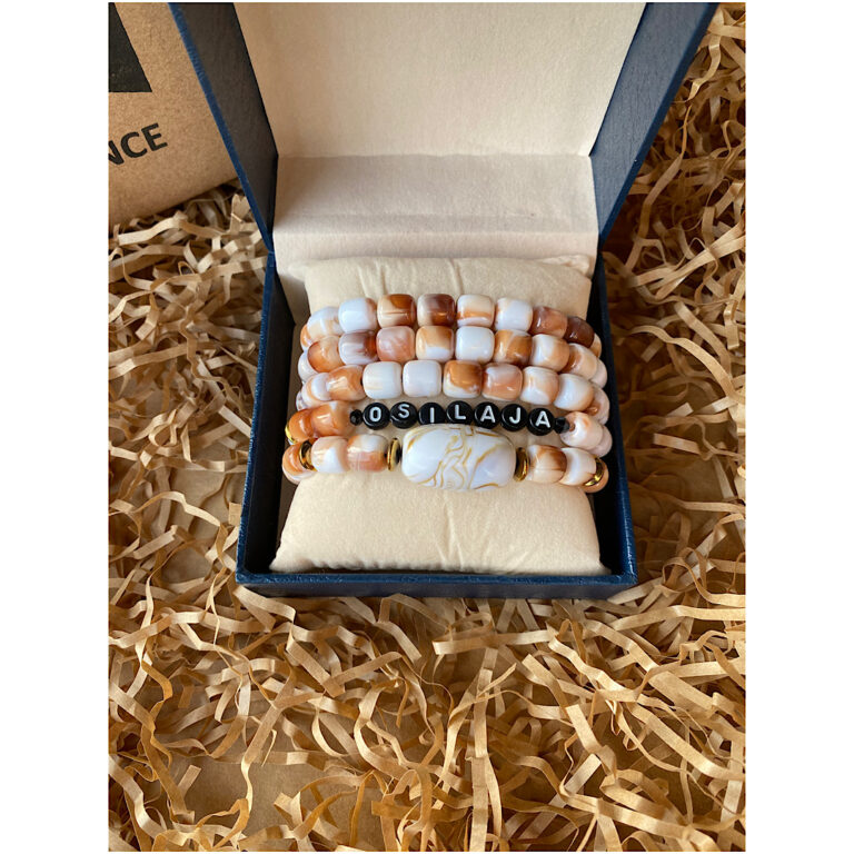 customizable white bracelet for men (marcus) Theindulgence