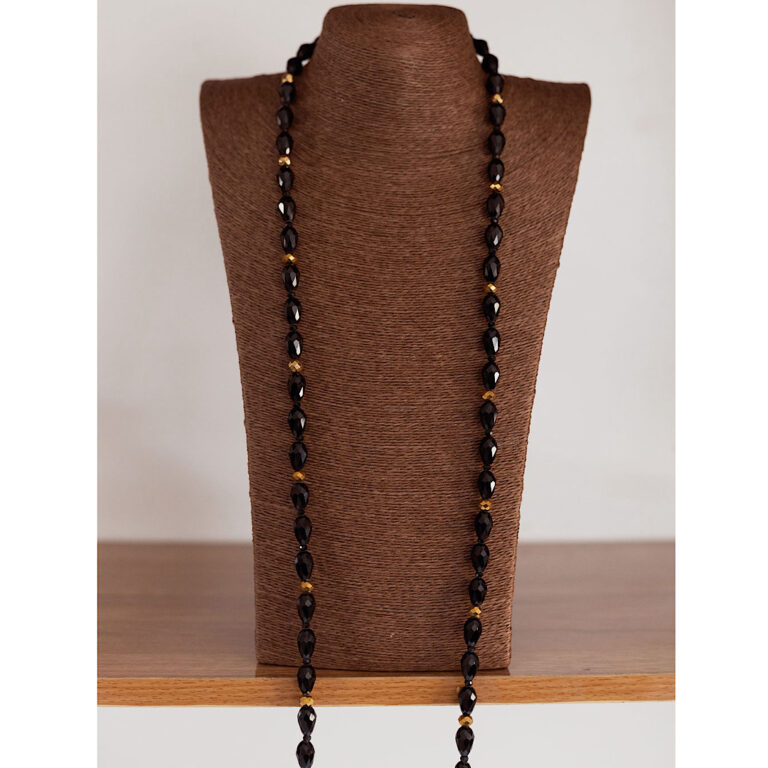 African-gold-black-neck-beads-lagos-nigeria