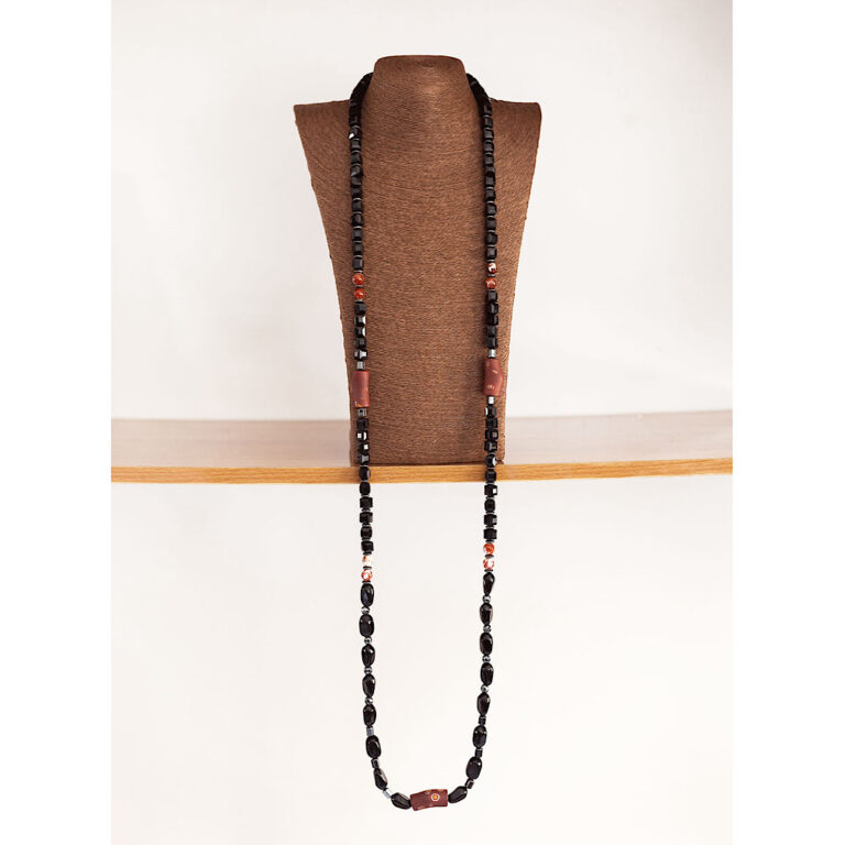 coral-wedding-black-neck-beads-lagos-nigeria