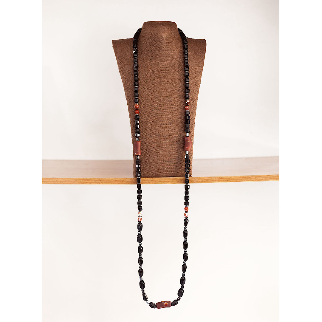 coral-wedding-black-neck-beads-lagos-nigeria