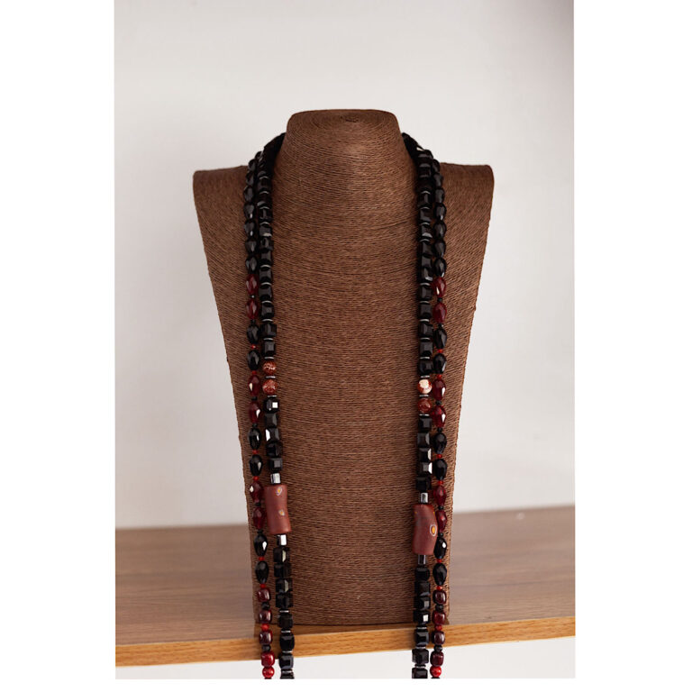 coral-wedding-black-neck-beads-lagos-nigeria