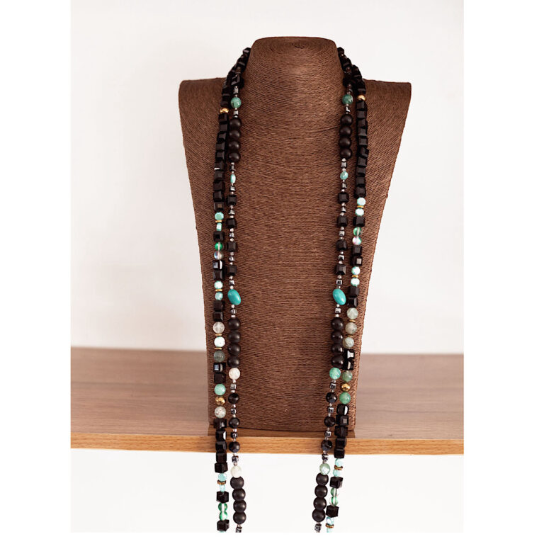 coral-wedding-black-neck-beads-lagos-nigeria