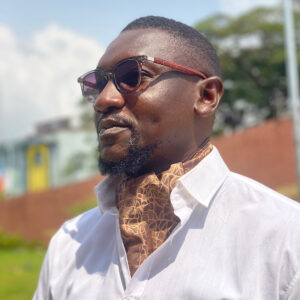 Brown Crackle Silk Ascot Cravat Tie