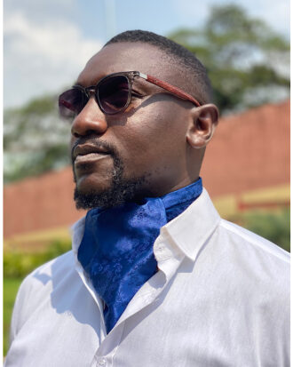 Ascot tie cravat Royal Blue