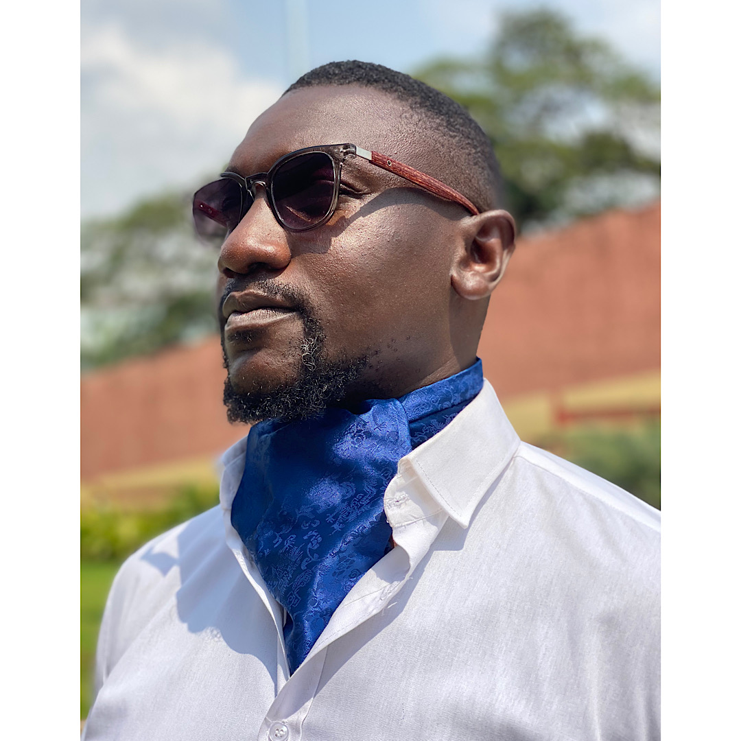 Ascot tie cravat Royal Blue