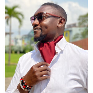 Wine Silk Ascot Cravat Tie