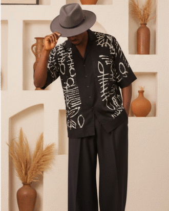 THE INDULGENCE Black 2 piece (3/4 Sleeve ) Papayyy SIG