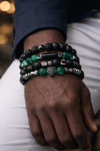 Green Bead Premium Men Bracelet Set (P. kagame)