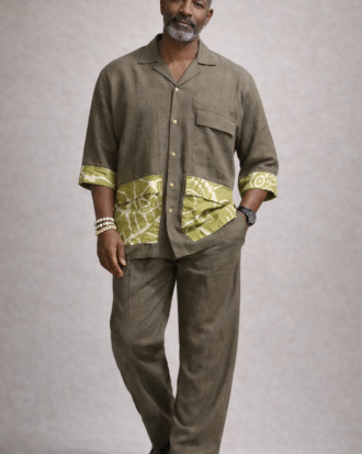 army green mens two piece gen m