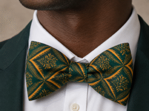 Emerald Gold Heritage Bow Tie