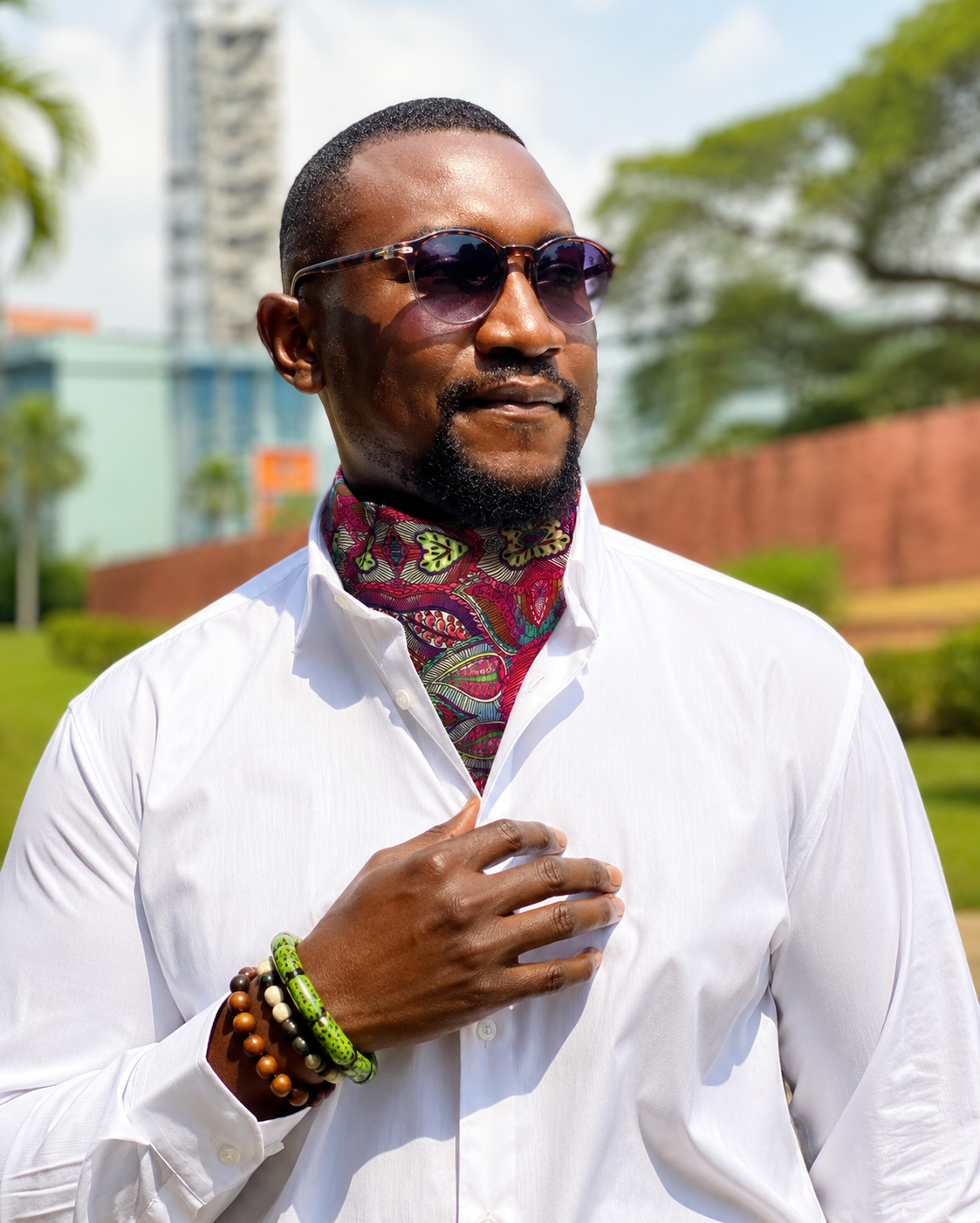 multicolor paisley ascot tie for men luxury casual fashion accessory