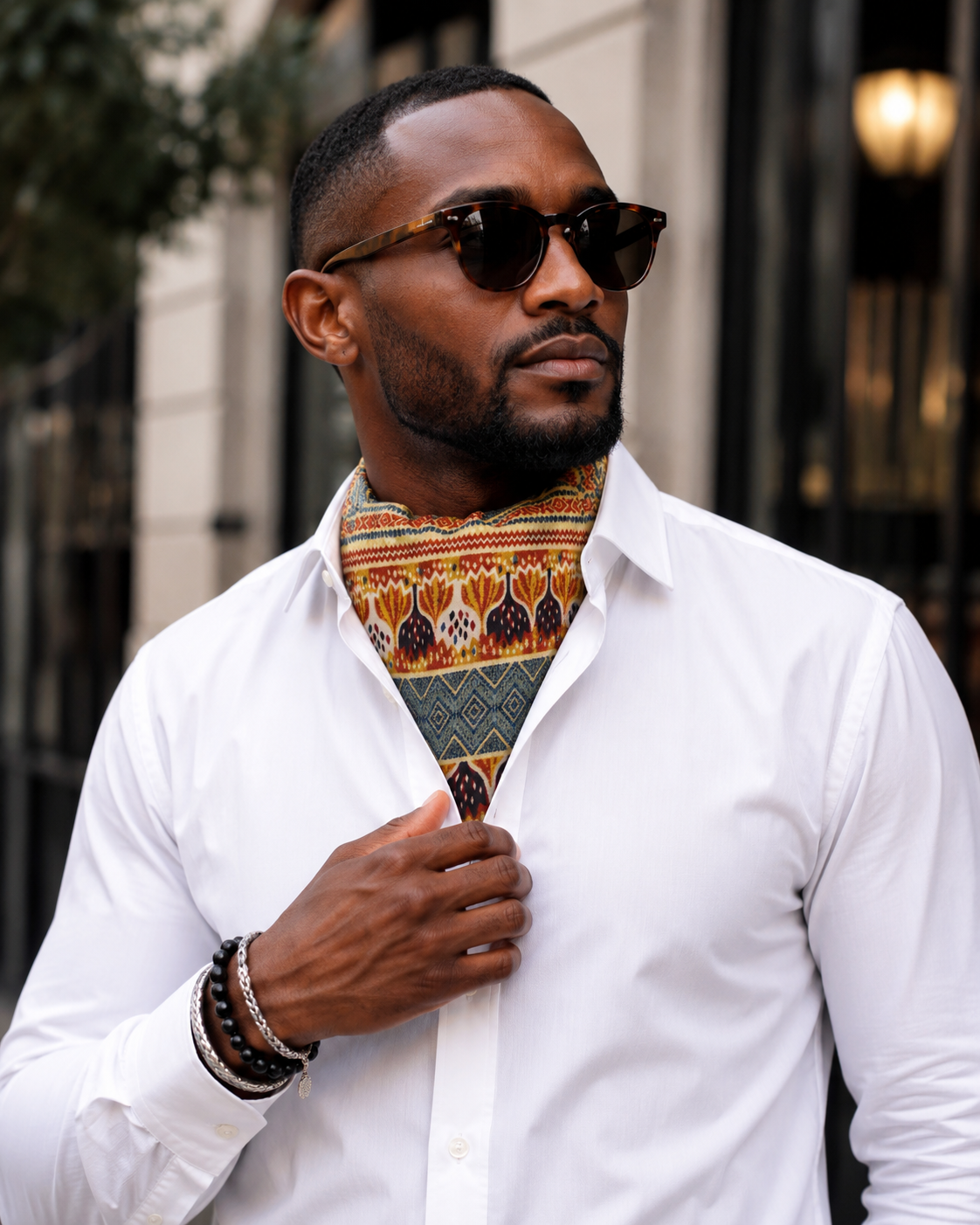 African Print iSquad Ascot Tie