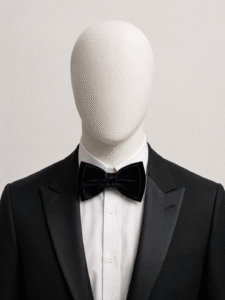 Midnight Blue Men’s Velvet Bow Tie (Falano Double)