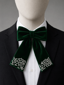 Luxury Wedding Bow Tie (Emerald Green)