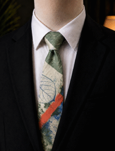 Akin Sage Green Abstract Tie